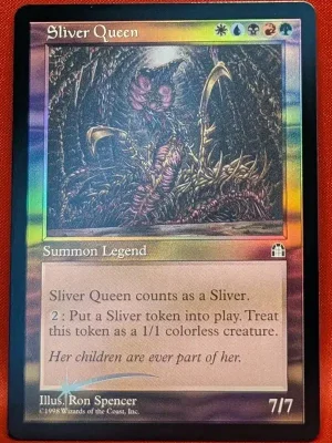 FOIL Sliver Queen from Stronghold Magic the Gathering Proxy
