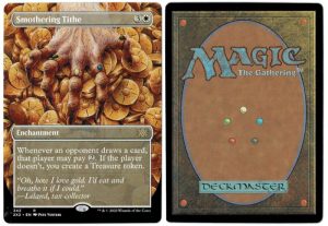 Smothering Tithe (Borderless) from Double Masters 2022 Magic the Gathering Proxy