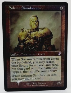 FOIL Solemn Simulacrum from Time Spiral: Remastered Proxy