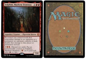 Solphim, Mayhem Dominus from Phyrexia: All Will Be One Magic the Gathering Proxy