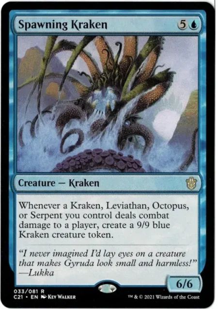 Spawning Kraken Magic the Gathering Proxy