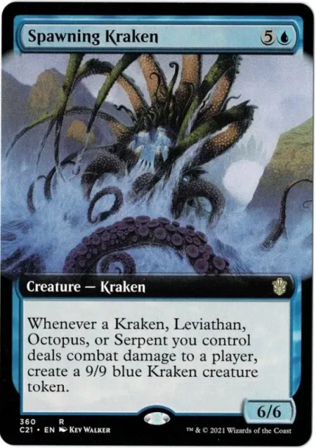 Spawning Kraken Borderless Magic the Gathering Proxy