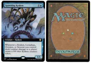 Spawning Kraken (Extended Art) from Commander 2021 Magic the Gathering Proxy