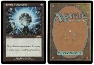 Sphere of Resistance from Exodus Magic the Gathering Proxy