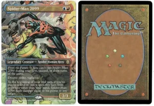 Spider-Man 2099 (0205) (Borderless) from Marvel's Spider-Man Magic the Gathering Proxy