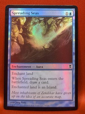 FOIL Spreading Seas from Zendikar Magic the Gathering Proxy