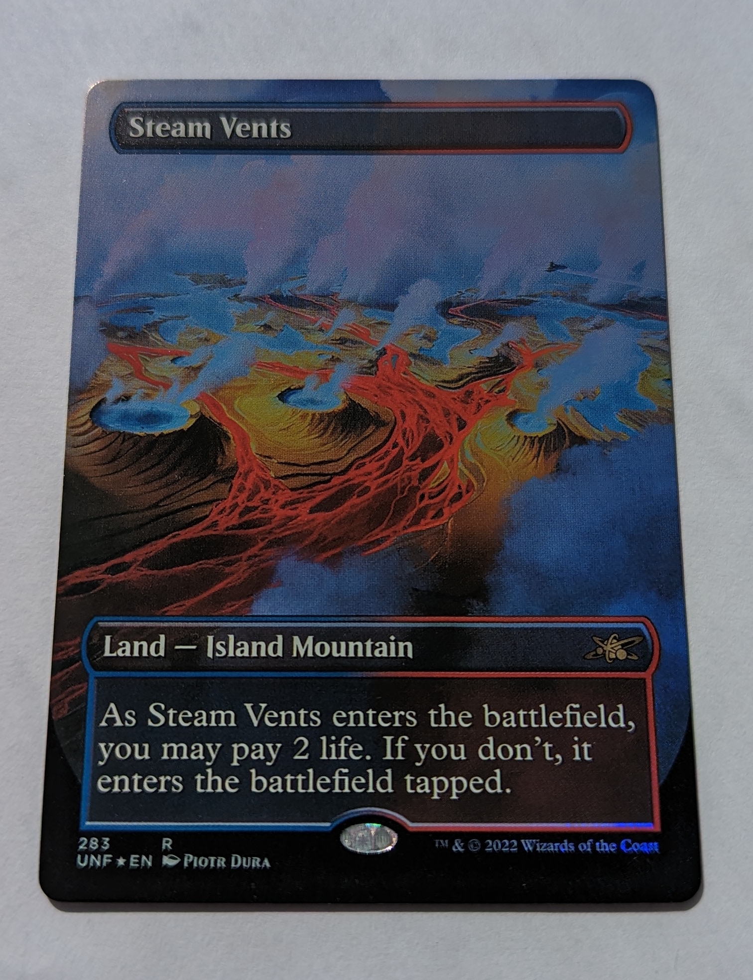 FOIL Steam Vents Borderless from Unfinity Proxy