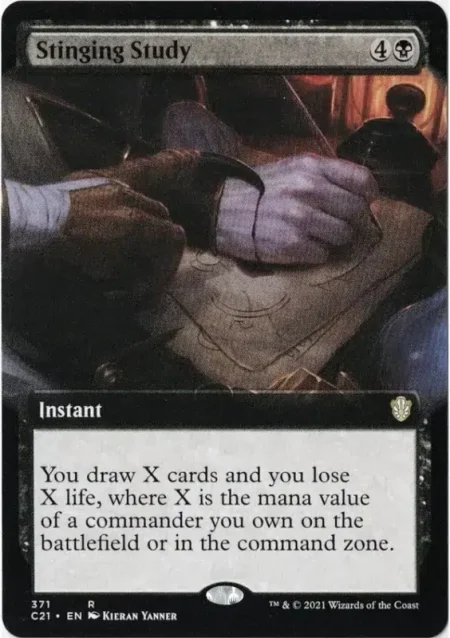 Stinging Study Magic the Gathering Proxy