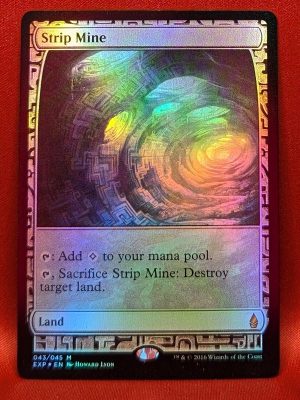 FOIL Strip Mine from Zendikar Expedition Magic the Gathering Proxy