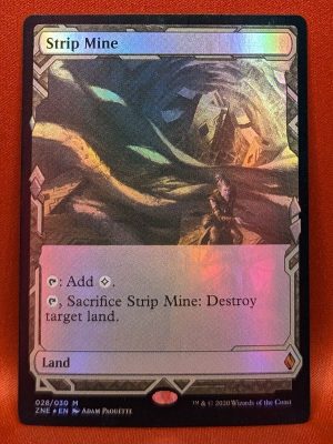 FOIL Strip Mine from Zendikar Rising Expedition Magic the Gathering Proxy