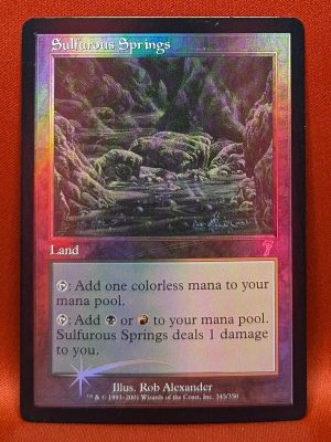 FOIL Sulfurous Springs from 7th Edition Magic the Gathering Proxy