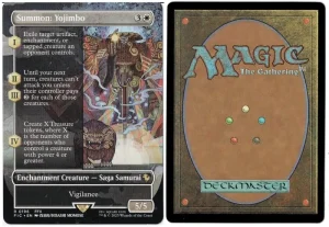Summon: Yojimbo (Borderless) from Commander: FINAL FANTASY Magic the Gathering Proxy
