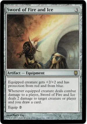 FOIL Sword of Fire and Ice from Kaladesh Invention Magic the Gathering Proxy