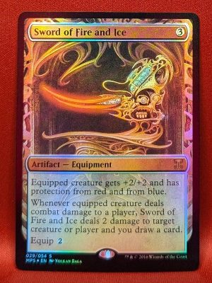 FOIL Sword of Fire and Ice from Kaladesh Invention Magic the Gathering Proxy