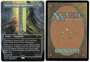 Sword of Forge and Frontier (Borderless) from Unique and Miscellaneous Promos Magic the Gathering Proxy