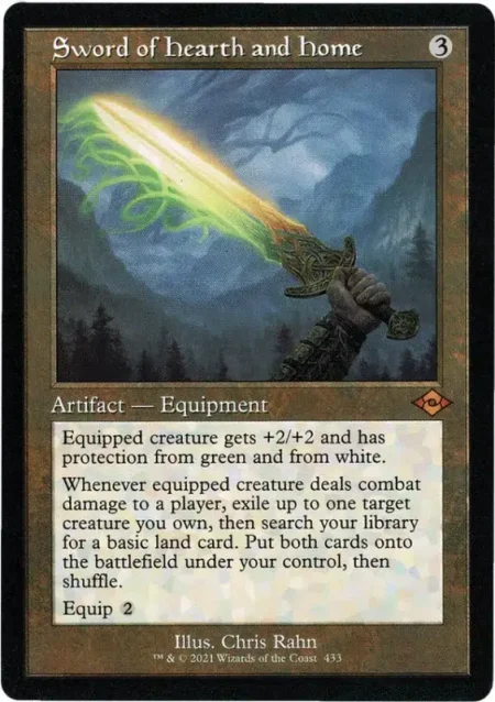 Sword Of Hearth And Home Old Border Magic the Gathering Proxy