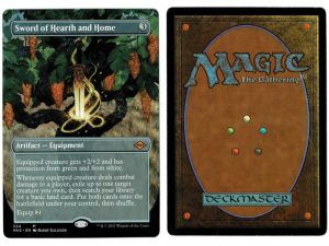 Sword of Hearth and Home (Borderless) from Modern Horizons 2 Magic the Gathering Proxy