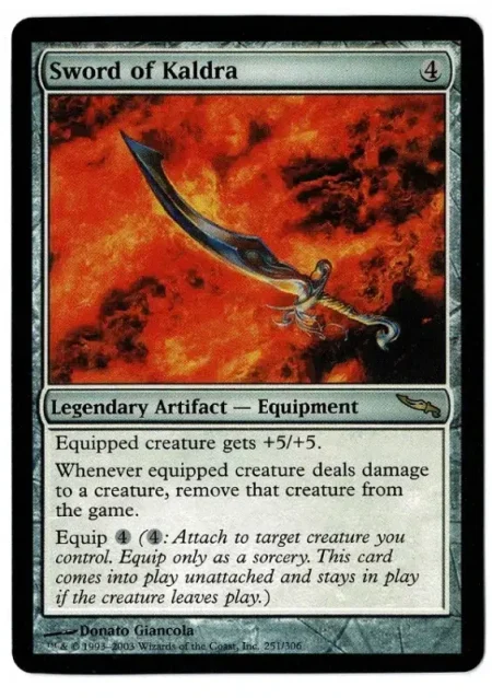 Sword Of Kaldra Magic the Gathering Proxy