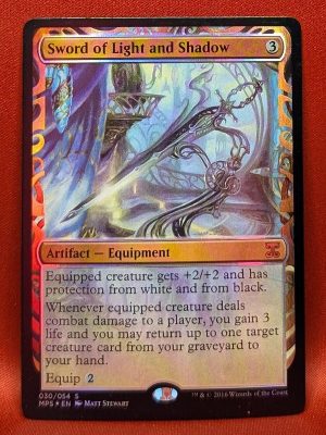 FOIL Sword of Light and Shadow from Kaladesh Inventions Magic the Gathering Proxy