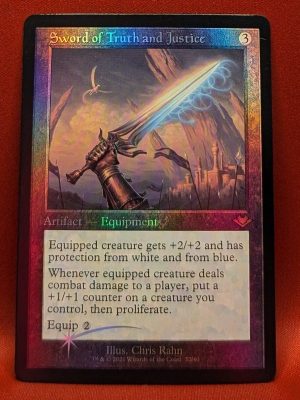 FOIL Sword of Truth and Justice (Retro Frame) from Modern Horizons Magic the Gathering Proxy