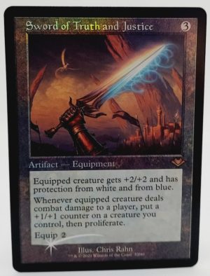 FOIL Sword of Truth and Justice (Retro Frame) from Modern Horizons Proxy