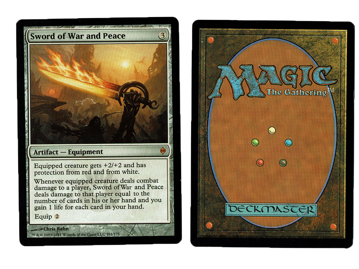 Magic The Gathering MTG Double Masters Card #300 Sword of War and Peace 