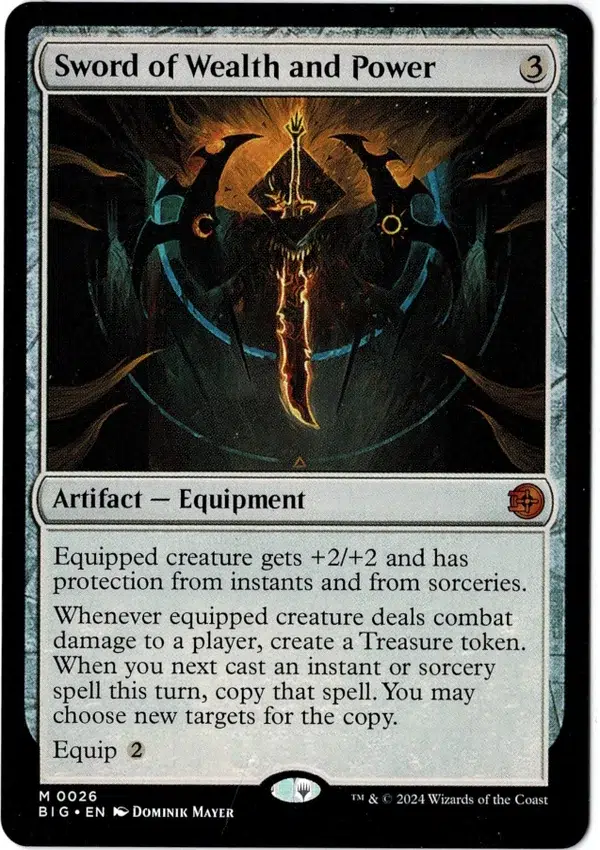 Sword Of Wealth And Power Magic the Gathering Proxy