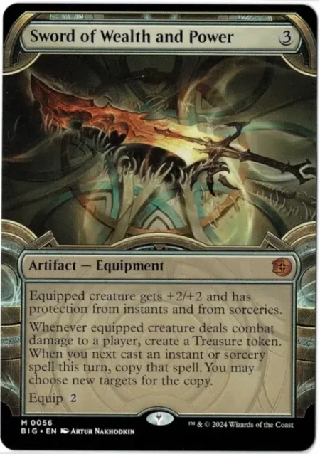 Sword Of Wealth And Power Showcase Magic the Gathering Proxy
