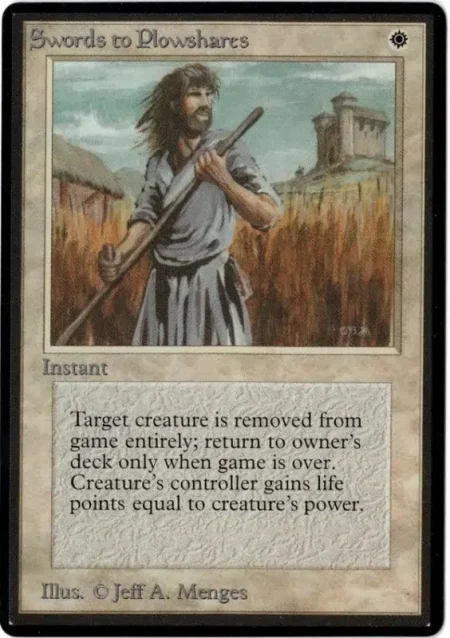 Swords To Plowshares 1 Magic the Gathering Proxy