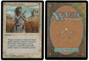 Swords to Plowshares from Beta Magic the Gathering Proxy