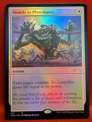 FOIL Swords to Plowshares (110) from Secret Lair Drop Series Magic the Gathering Proxy