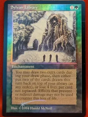 FOIL Sylvan Library from Legends Magic the Gathering Proxy