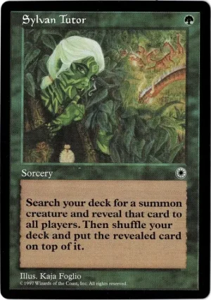 Sylvan Tutor from Portal Magic the Gathering Proxy