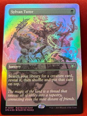 FOIL Sylvan Tutor (Borderless) from Special Guests Magic the Gathering Proxy