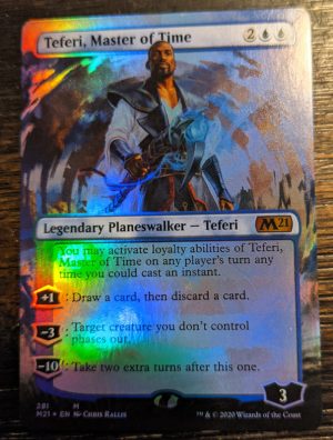 FOIL Teferi, Master of Time from M281 Borderless Proxy