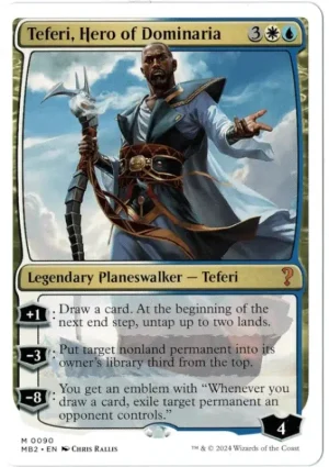 Teferi, Hero of Dominaria (White Border) from Mystery Booster 2