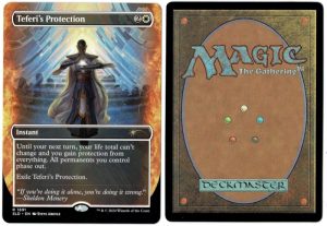 Teferi's Protection (Extended Art) (1691) from Secret Lair Drop Series Magic the Gathering Proxy