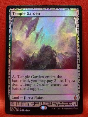 FOIL Temple Garden from Zendikar Expedition Magic the Gathering Proxy