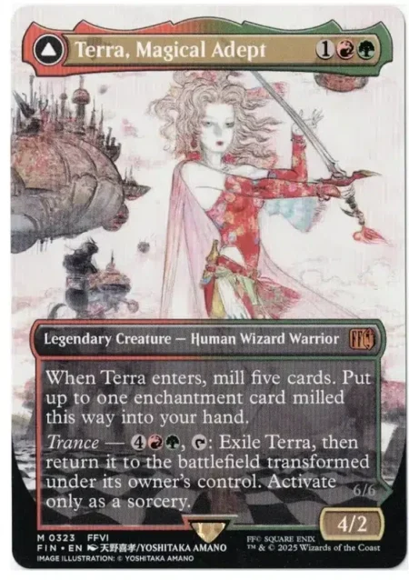 Terra Magical Adept Borderless Magic the Gathering Proxy