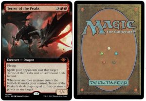 Terror of the Peaks (Extended Art) from Outlaws of Thunder Junction Magic the Gathering Proxy