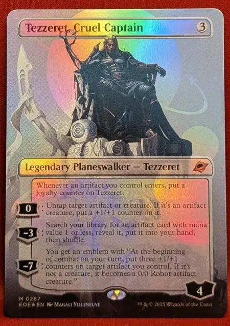 Tezzeret Cruel Captain Bord Foil Magic the Gathering Proxy