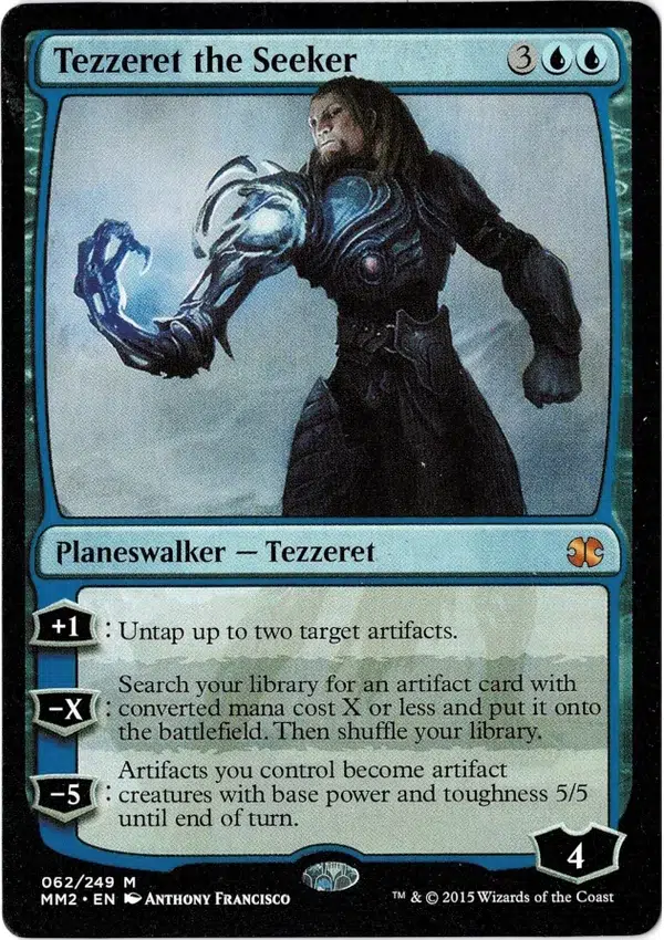 Tezzeret The Seeker Mm15 Magic the Gathering Proxy