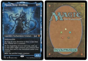 Thassa, Deep-Dwelling (Showcase) from Theros Beyond Death Magic the Gathering Proxy