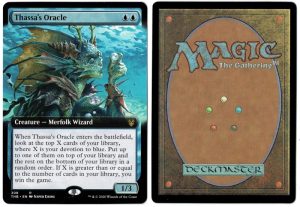 Thassa's Oracle (Extended Art) from Theros Beyond Death Magic the Gathering Proxy