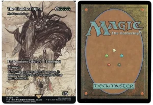 The Cloudsea Djinn (Nyxbloom Ancient)(Showcase) from FINAL FANTASY: Through the Ages Magic the Gathering Proxy