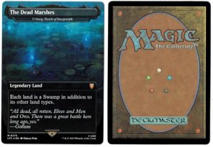 The Dead Marshes (Urborg, Tomb of Yawgmoth) from Commander: The Lord of the Rings: Tales of Middle-earth Magic the Gathering Proxy