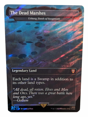 SURGE FOIL The Dead Marshes - Urborg, Tomb of Yawgmoth from Commander: The Lord of the Rings: Tales of Middle-earth Proxy