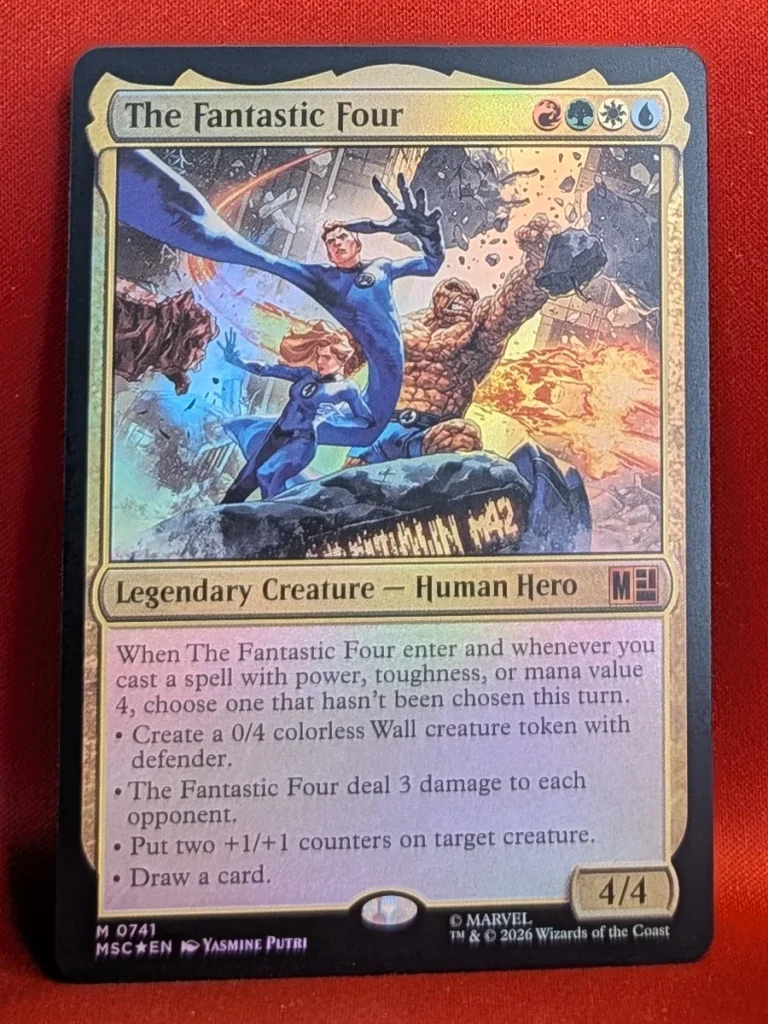 FOIL The Fantastic Four from Marvel Super Heroes Commander Magic the Gathering Proxy
