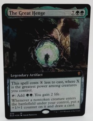 FOIL The Great Henge (Extended Art) from Throne of Eldraine Proxy