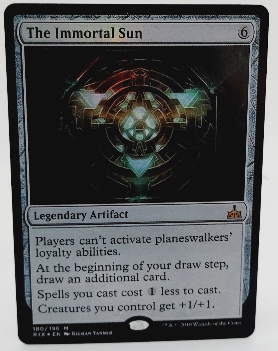 FOIL The Immortal Sun from Rivals of Ixalan Proxy